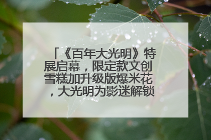 《百年大光明》特展启幕，限定款文创雪糕加升级版爆米花，大光明为影迷解锁狂欢新场景
