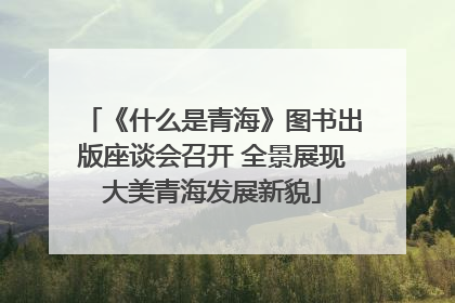 《什么是青海》图书出版座谈会召开 全景展现大美青海发展新貌