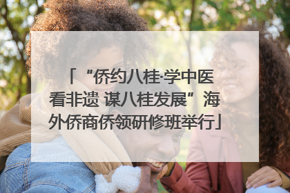 “侨约八桂·学中医 看非遗 谋八桂发展”海外侨商侨领研修班举行