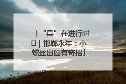 “县”在进行时⑬｜邯郸永年：小螺丝出圈有奇招