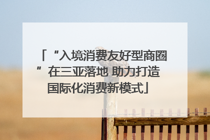 “入境消费友好型商圈”在三亚落地 助力打造国际化消费新模式