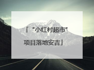 “小红村超市”项目落地安吉