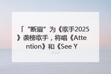 “断眉”为《歌手2025》袭榜歌手，将唱《Attention》和《See You Again》