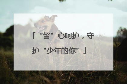 “警”心呵护，守护“少年的你”