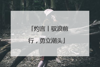 灼言丨驭浪前行，勇立潮头