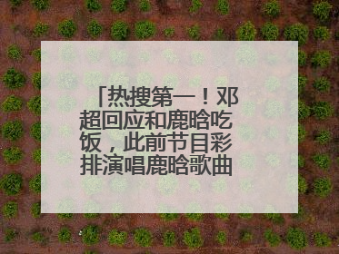 热搜第一！邓超回应和鹿晗吃饭，此前节目彩排演唱鹿晗歌曲时失控落泪