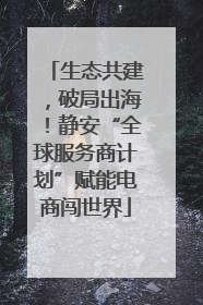 生态共建，破局出海！静安“全球服务商计划”赋能电商闯世界