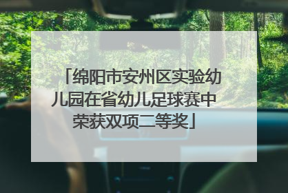 绵阳市安州区实验幼儿园在省幼儿足球赛中荣获双项二等奖