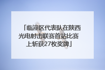 临潼区代表队在陕西光电射击联赛首站比赛上斩获27枚奖牌