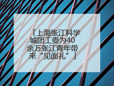 上海张江科学城团工委为40余万张江青年带来“见面礼”