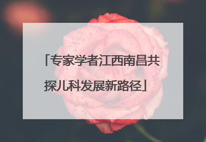 专家学者江西南昌共探儿科发展新路径