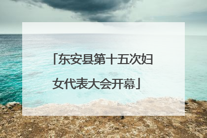 东安县第十五次妇女代表大会开幕