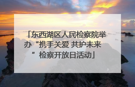东西湖区人民检察院举办“携手关爱 共护未来”检察开放日活动