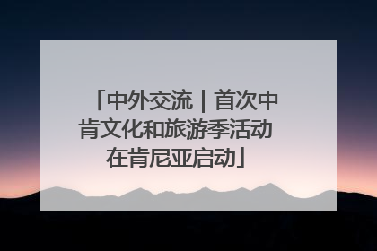 中外交流｜首次中肯文化和旅游季活动在肯尼亚启动