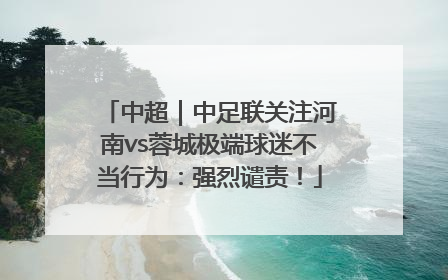中超｜中足联关注河南vs蓉城极端球迷不当行为：强烈谴责！