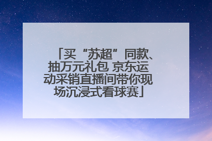 买“苏超”同款、抽万元礼包 京东运动采销直播间带你现场沉浸式看球赛