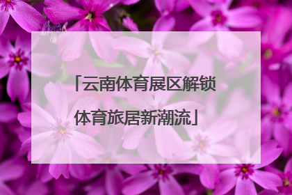 云南体育展区解锁体育旅居新潮流