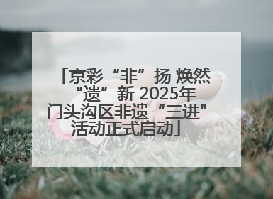 京彩“非”扬 焕然“遗”新 2025年门头沟区非遗“三进”活动正式启动