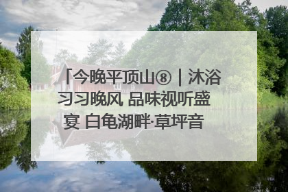 今晚平顶山⑧｜沐浴习习晚风 品味视听盛宴 白龟湖畔·草坪音乐会激情上演