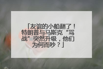 友谊的小船翻了！特朗普与马斯克“骂战”突然升级，他们为何而吵？