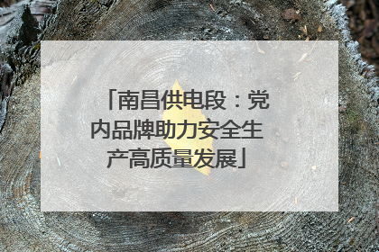 南昌供电段：党内品牌助力安全生产高质量发展