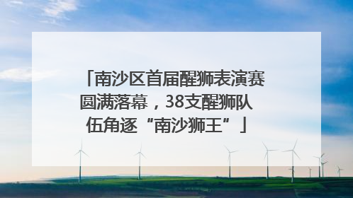 南沙区首届醒狮表演赛圆满落幕，38支醒狮队伍角逐“南沙狮王”