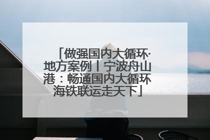 做强国内大循环·地方案例丨宁波舟山港：畅通国内大循环海铁联运走天下
