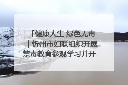 健康人生 绿色无毒｜忻州市妇联组织开展禁毒教育参观学习并开展主题党日活动