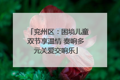 兖州区：困境儿童双节享温情 奏响多元关爱交响乐