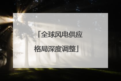 全球风电供应格局深度调整