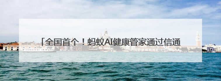全国首个！蚂蚁AI健康管家通过信通院医疗健康行业大模型双领域可信评估