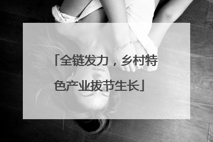 全链发力，乡村特色产业拔节生长