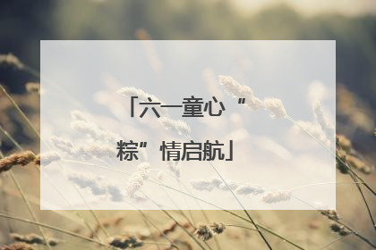 六一童心“粽”情启航