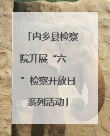 内乡县检察院开展“六一”检察开放日系列活动