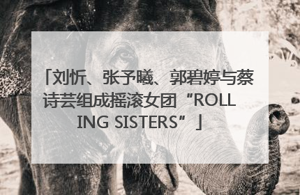 刘忻、张予曦、郭碧婷与蔡诗芸组成摇滚女团“ROLLING SISTERS”