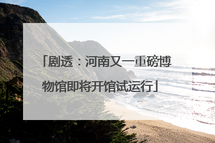 剧透：河南又一重磅博物馆即将开馆试运行