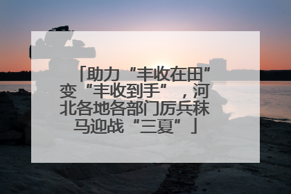 助力“丰收在田”变“丰收到手”，河北各地各部门厉兵秣马迎战“三夏”