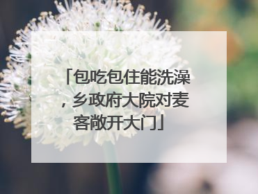 包吃包住能洗澡，乡政府大院对麦客敞开大门
