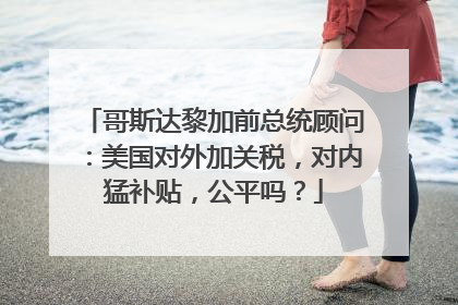 哥斯达黎加前总统顾问：美国对外加关税，对内猛补贴，公平吗？