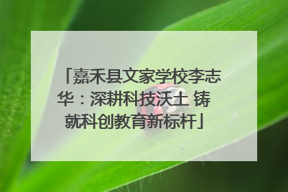 嘉禾县文家学校李志华：深耕科技沃土 铸就科创教育新标杆