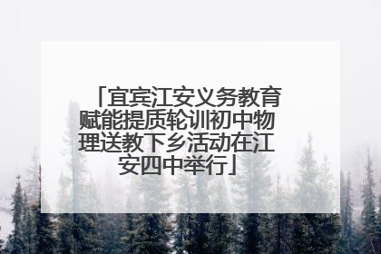 宜宾江安义务教育赋能提质轮训初中物理送教下乡活动在江安四中举行