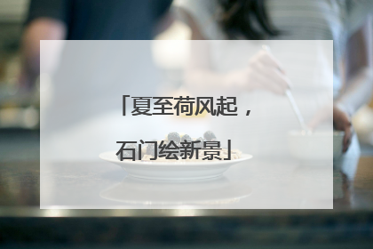 夏至荷风起，石门绘新景