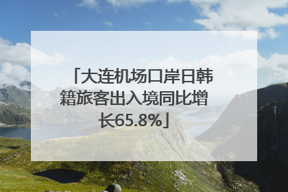 大连机场口岸日韩籍旅客出入境同比增长65.8%