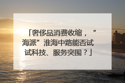奢侈品消费收缩，“海派”淮海中路能否试试科技、服务突围？
