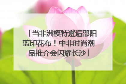 当非洲模特邂逅邵阳蓝印花布！中非时尚潮品推介会闪耀长沙