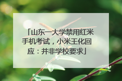 山东一大学禁用红米手机考试，小米王化回应：并非学校要求