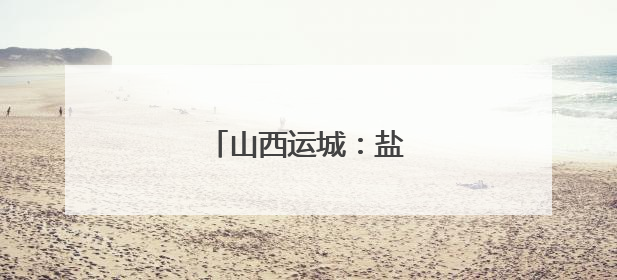 山西运城：盐湖捞虫别样美
