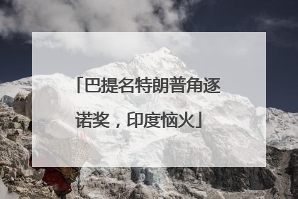 巴提名特朗普角逐诺奖，印度恼火