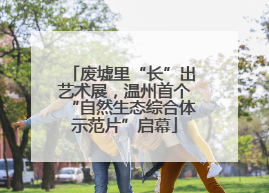 废墟里“长”出艺术展，温州首个“自然生态综合体示范片”启幕