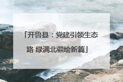 开鲁县：党建引领生态路 绿满北疆绘新篇